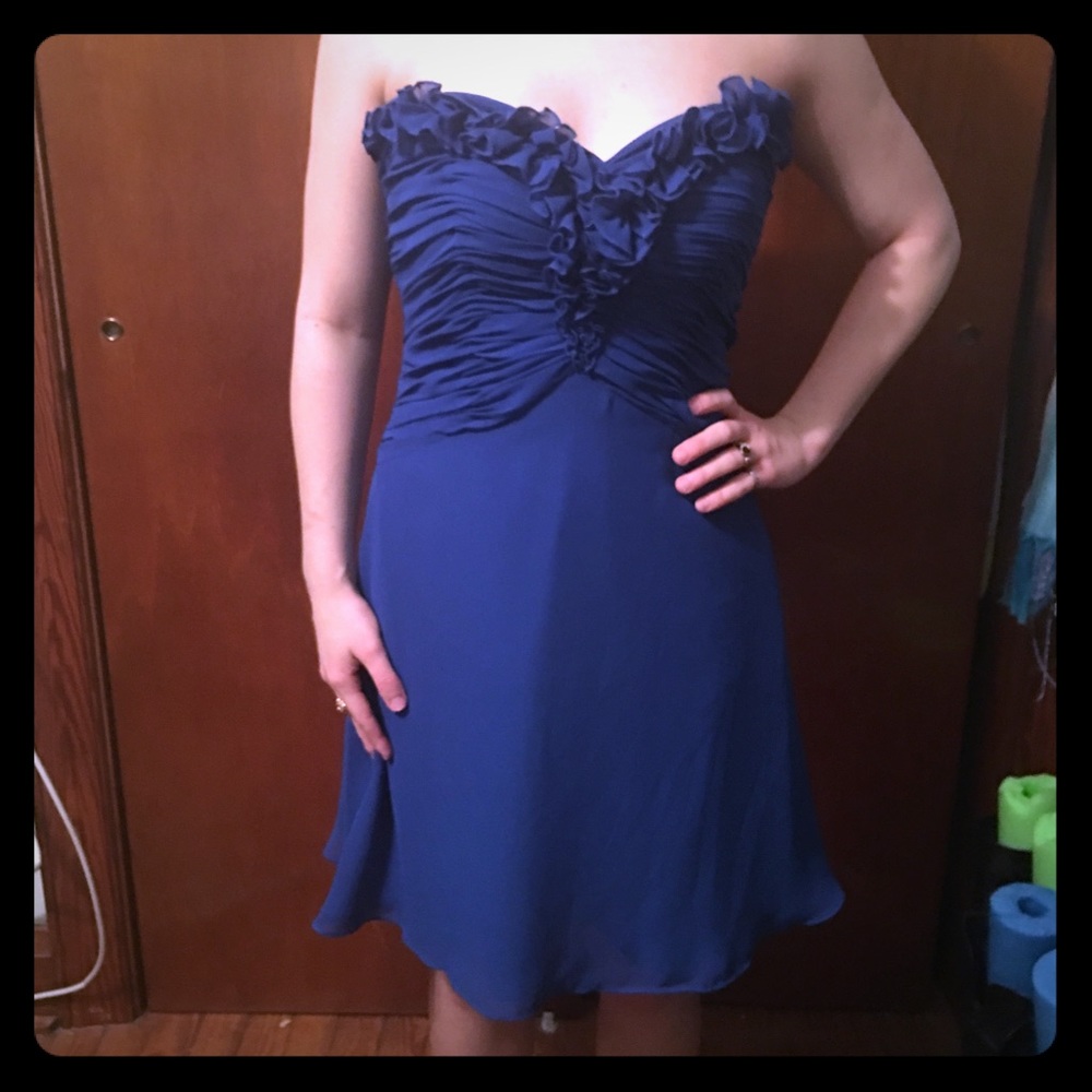 Royal blue dress
